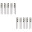 10Pcs Portable Silver Lipstick Bottles Easy Carry Rhinestone Design 8