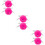 6Pcs Artificial Wool Roller Skate Pom Poms with Bell for DIY Style 10