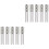 10Pcs Portable Silver Lipstick Bottles Easy Carry Rhinestone Design 5