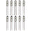 10Pcs Portable Silver Lipstick Bottles Easy Carry Rhinestone Design 7