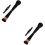 2Pcs 4 in 1 Travel Makeup Brush Double Sided Black Set 6