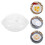 2Pcs Convenient White Egg Cooker Microwave Safe Household Egg Maker 10