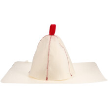 4Sets Red Felt Bathing Hats Sauna Caps for Women with Hanging Ring