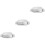 3Pcs Stainless Butter Dish Lidded Silver Cheese Serving Tray 3