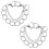 4Pcs Lightweight Silver Shoe Chains Punk Decoration for Sandals 1