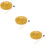 3Sets Yellow Titanium Steel Hand Drum Mini Musical Instrument Set 7
