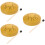 3Sets Yellow Titanium Steel Hand Drum Mini Musical Instrument Set 5