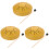 3Sets Yellow Titanium Steel Hand Drum Mini Musical Instrument Set 3