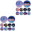 20Pcs Assorted Color Bouncy Balls Bulk High Elastic Plastic Play Balls 5