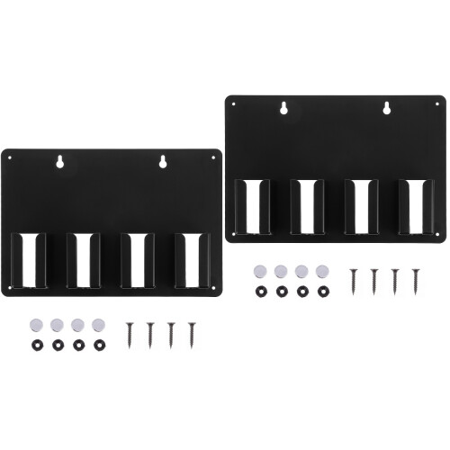 2Pcs Stable Black Hair Clipper Bracket Organizer for Barber Tools 2