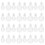 200Pcs Durable Vial Bottle Plastic Caps Portable Transparent Covers 1