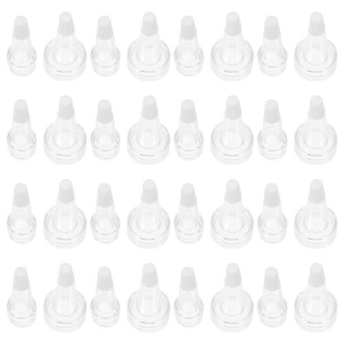 200Pcs Durable Vial Bottle Plastic Caps Portable Transparent Covers