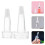 200Pcs Durable Vial Bottle Plastic Caps Portable Transparent Covers 10