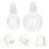 200Pcs Durable Vial Bottle Plastic Caps Portable Transparent Covers 9
