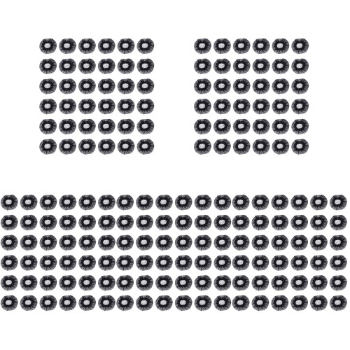 500Pcs Practical Black Microphone Dust Covers for Interviews and Ktv 2