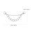 4Pcs Lightweight Silver Shoe Chains Punk Decoration for Sandals 7