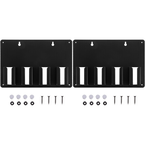 2Pcs Stable Black Hair Clipper Bracket Organizer for Barber Tools 1