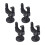 12Pcs Wall Mount Guitar Hangers Black Auto Grip with Screw Mount Base 1