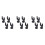 12Pcs Wall Mount Guitar Hangers Black Auto Grip with Screw Mount Base 4
