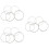 15Pcs Clear Nylon Oud Strings White Silver-Plated Copper Warm Sound 7