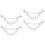 4Pcs Lightweight Silver Shoe Chains Punk Decoration for Sandals 3
