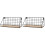 2Pcs Hanging Black Wall Shelf Practical Storage Basket with Wood Base 2
