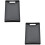 2Pcs Black PP Cutting Board Non-Slip Easy Clean Kitchen Chopping Board 6