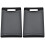 2Pcs Black PP Cutting Board Non-Slip Easy Clean Kitchen Chopping Board 2
