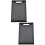 2Pcs Black PP Cutting Board Non-Slip Easy Clean Kitchen Chopping Board 7