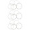 15Pcs Clear Nylon Oud Strings White Silver-Plated Copper Warm Sound 8