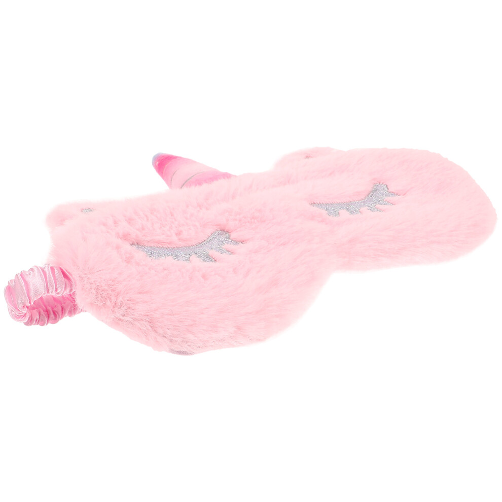 Villcase Pink 3Pcs Plush Sleep Masks Lightweight Breathable Eye Covers For Rest