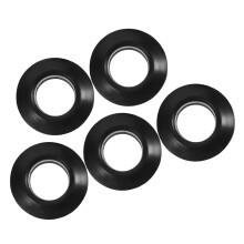 15Pcs Lightweight Black PVC Drip Rings for Kayak and Canoe Paddles