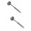 2Pcs Silver Meat Tenderiser Hammer Stainless Steel Kitchen Steak Tool 7