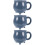 3Pcs Ceramic Cauldron Coffee Mugs Grey Halloween Gift Cups 9
