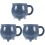 3Pcs Ceramic Cauldron Coffee Mugs Grey Halloween Gift Cups 3