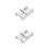 2Pcs Lightweight Metal Sword Belt Clip Silver Cosplay Hardware 3