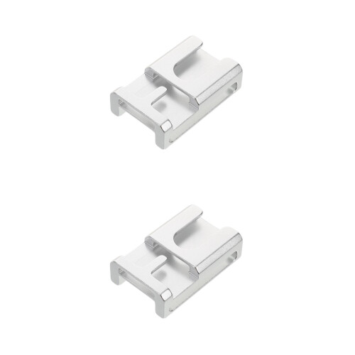 2Pcs Lightweight Metal Sword Belt Clip Silver Cosplay Hardware 2