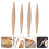 12Pcs Khaki Wooden Dough Roller Kitchen Tool for Baking 10