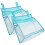 4Pcs Sky-Blue Bath Plaything Mesh Bag PVC Breathable Hanging Organizer 5