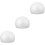 3Pcs Reusable White Foam Cake Models for Display and DIY Decoration 7