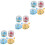 12Pcs Tiny Claw Machine Toys for Children Durable ABS Assorted Colors 5