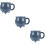 3Pcs Ceramic Cauldron Coffee Mugs Grey Halloween Gift Cups 10