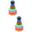 2Sets Durable Wood Stackable Ring Toy Color Cognition for Toddlers 8