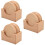 18Pcs Wooden Coasters for Drinks Chocolate Round Rustic Cups Protector 7