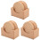 18Pcs Wooden Coasters for Drinks Chocolate Round Rustic Cups Protector 2