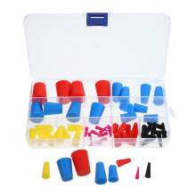 300Pcs Silicone Tube Stoppers Tapered Lab Sealing Plugs