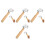 4Pcs Durable Wallpaper Seam Roller Tool Wood Pom for Wall Decor 3