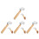 4Pcs Durable Wallpaper Seam Roller Tool Wood Pom for Wall Decor 6