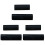 6Pcs Black Wood Grain Tool Rubber DIY Wall Decoration 2