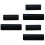 6Pcs Black Wood Grain Tool Rubber DIY Wall Decoration 6